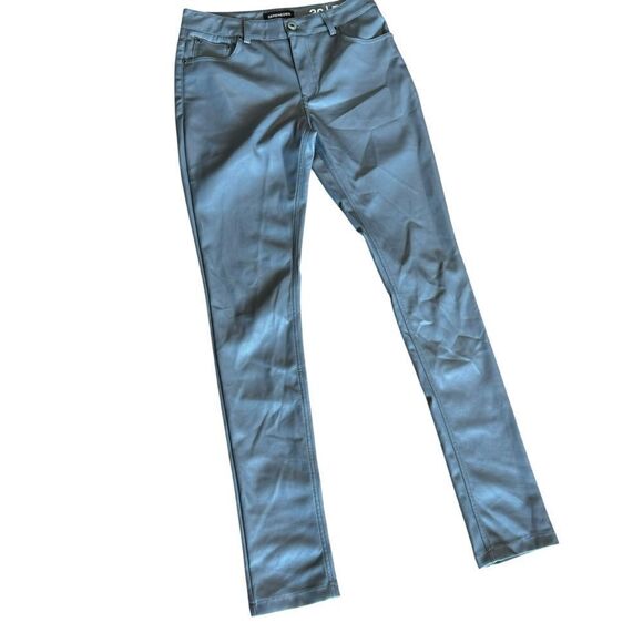 Serenade Steel Fitted Faux Leather Skinny Jeans - Picture 4 of 9